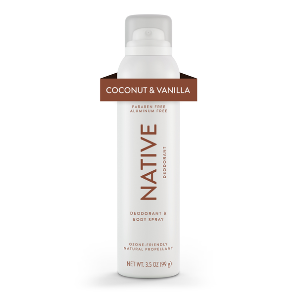 Native Coconut &amp; Vanilla Deodorant &amp; Body Spray  DestGlow