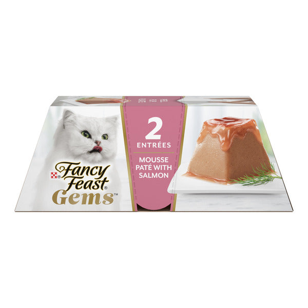 Fancy Feast Gems Pate Cat Food Mousse With Salmon and a Halo of Savory Gravy Cat Food  DestGlow