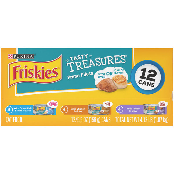 Purina Friskies Gravy Wet Cat Food , Tasty Treasures Prime Filets  DestGlow
