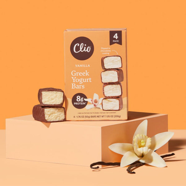 Clio Vanilla Greek Yogurt Bars  DestGlow