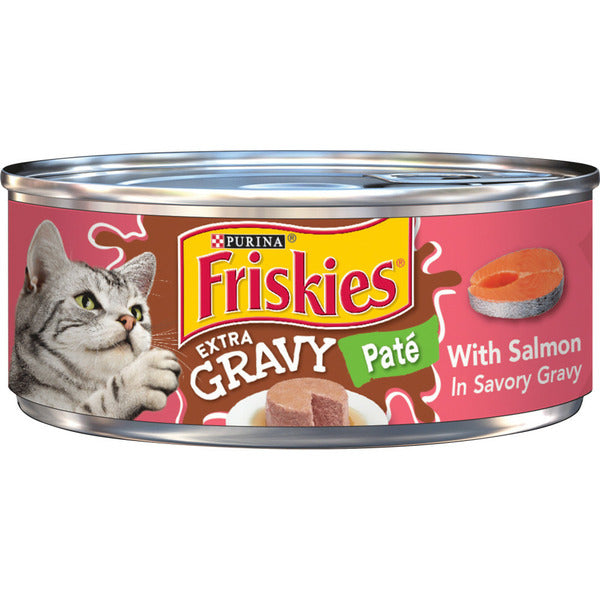 Purina Friskies Gravy Pate Wet Cat Food, Extra Gravy Pate With Salmon in Savory Gravy  DestGlow