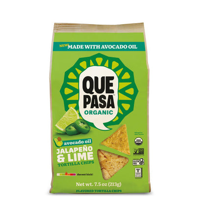 Que Pasa Avocado Oil Jalapeno &amp; Lime Tortilla Chips