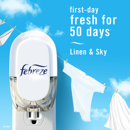 Febreze PLUG Air Freshener, Linen &amp; Sky