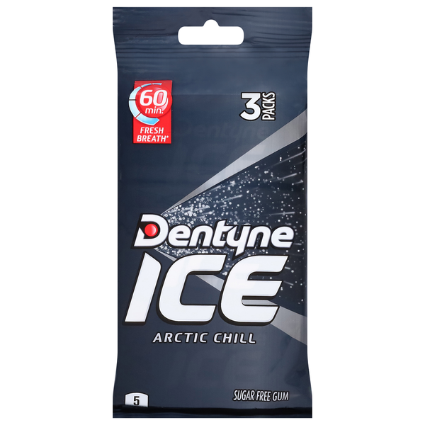 Dentyne Gum, Sugar Free, Arctic Chill, 3 Packs  DestGlow