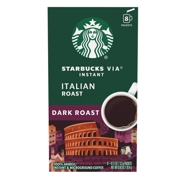 Starbucks VIA Italian Dark Roast Instant Coffee  DestGlow
