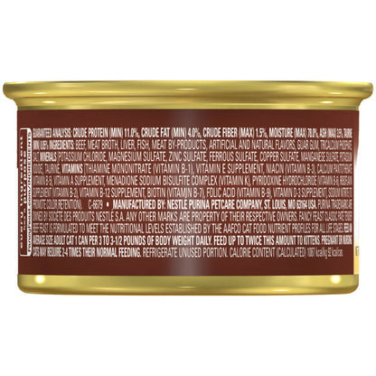 Purina Fancy Feast Tender Beef Feast Classic Grain Free Wet Cat Food Pate