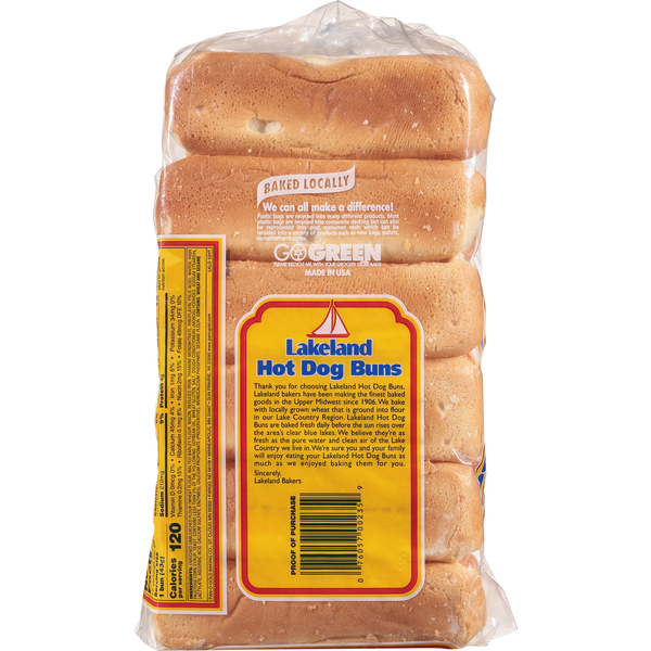 Lakeland Hot Dog Buns  DestGlow