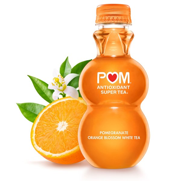 POM Wonderful Super Tea, Pomegranate Orange Blossom White Tea  DestGlow