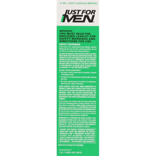 Just For Men Light-Medium Brown Shampoo-In Color  DestGlow