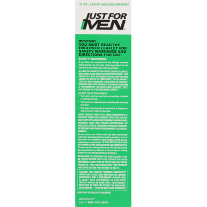Just For Men Light-Medium Brown Shampoo-In Color
