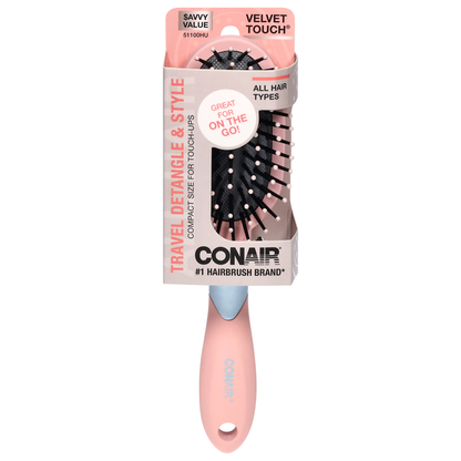Conair Travel Detangle &amp; Style Hairbrush Savvy Value