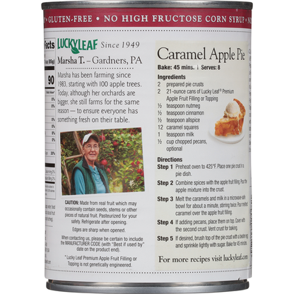 Lucky Leaf Fruit Filling or Topping, Premium, Apple