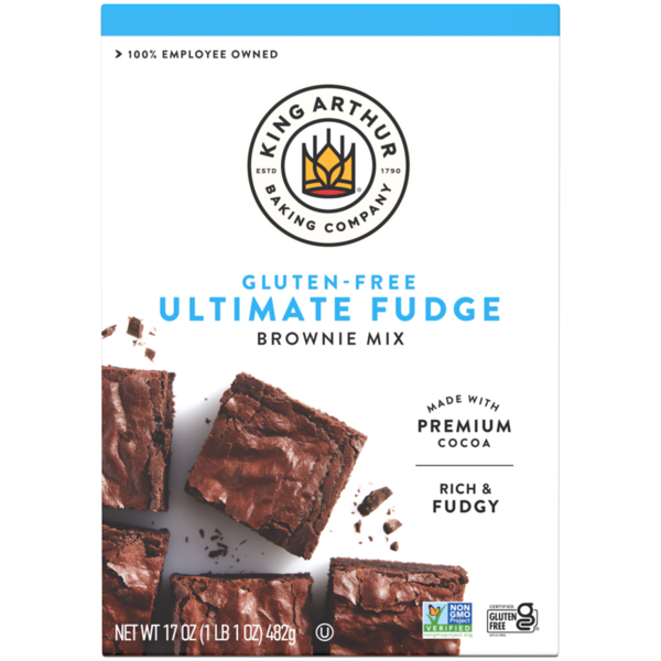 King Arthur Baking Company Gluten Free Fudge Brownie Mix, Non-GMO Project Verified, Certified Kosher