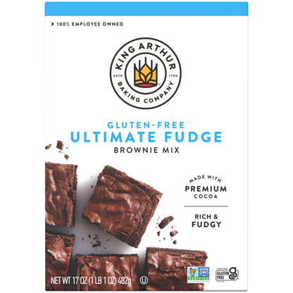 King Arthur Baking Company Gluten Free Fudge Brownie Mix, Non-GMO Project Verified, Certified Kosher