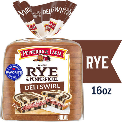 Pepperidge Farm Jewish Rye &amp; Pumpernickel Deli Swirl Bread