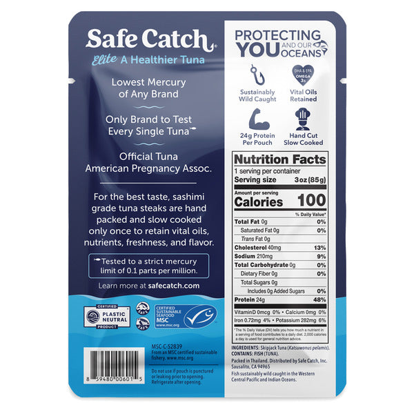 Safe Catch Elite Wild Tuna, Mercury-Tested  DestGlow