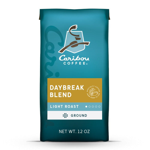 Caribou Coffee Daybreak Morning Blend, Light Roast Ground Coffee, Bag
