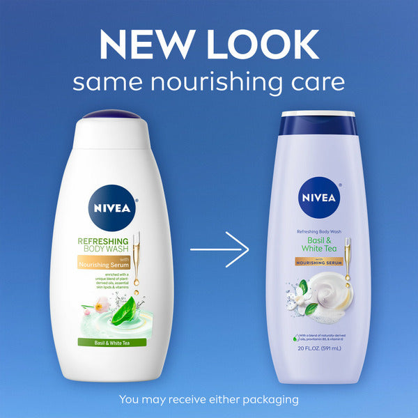 NIVEA Body Wash Basil And White Tea With Nourishing Serum  DestGlow