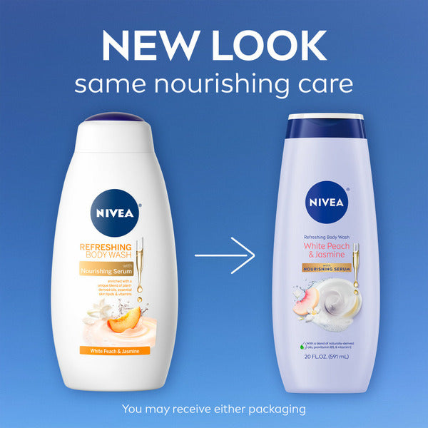 NIVEA Refreshing White Peach &amp; Jasmine Body Wash  DestGlow