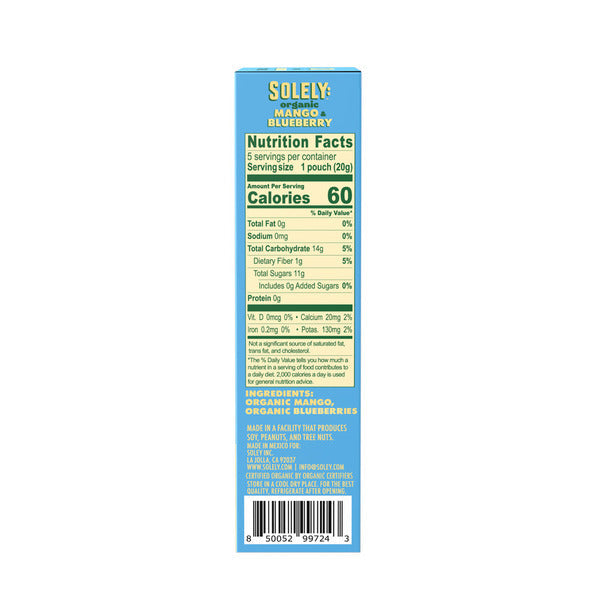 Solely: Gummies Mango &amp; Blueberry, Organic, Multipack