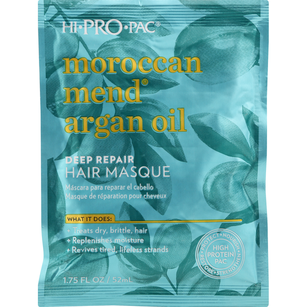 Hi Pro Pac Hair Masque, Deep Repair, Moroccan Mend Argan Oil  DestGlow