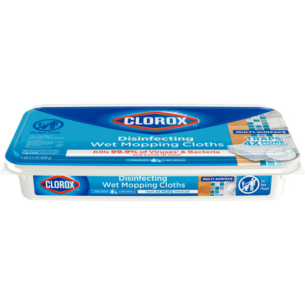 Clorox Disinfecting Wet Mopping Cloths, Rain Clean  DestGlow