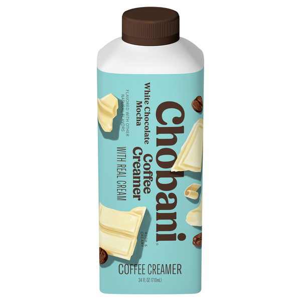 Chobani Coffee Creamer, with Real Cream, White Chocolate Mocha  DestGlow