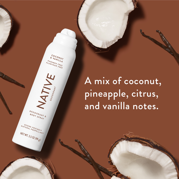 Native Coconut &amp; Vanilla Deodorant &amp; Body Spray