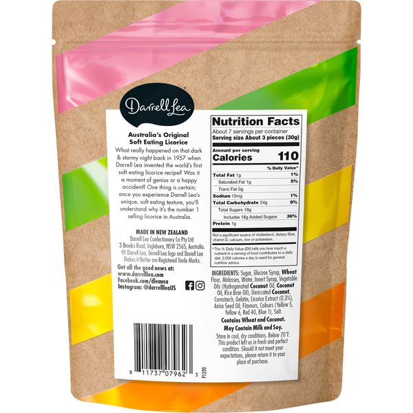 Darrell Lea Licorice Allsorts, Original Flavor, Soft  DestGlow