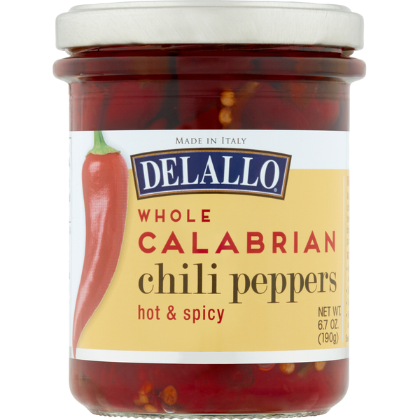 DeLallo Chili Peppers, Whole Calabrian, Hot &amp; Spicy  DestGlow