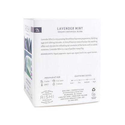 Rishi Tea &amp; Botanicals Lavender Mint, Tea Sachets