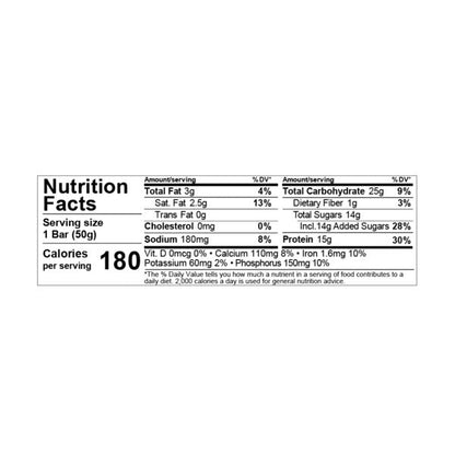 NuGo Protein Bars NuGo Original Churro, Gluten Free, Protein Bar