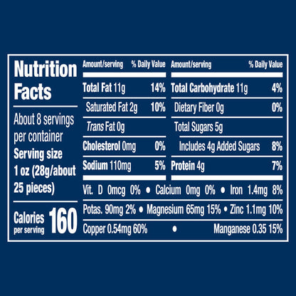 Planters Deluxe Whole Cashews Honey Roasted, 8.25 OZ