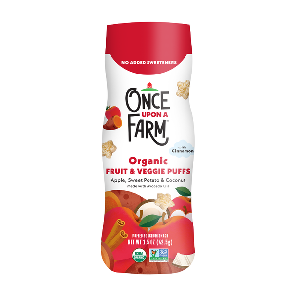Once Upon a Farm Organic Baby Puffs, Apple, Sweet Potato &amp; Coconut