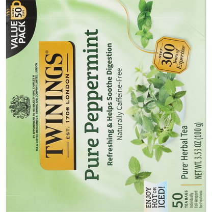 Twinings Caffeine-Free Pure Peppermint Herbal Tea Value Pack