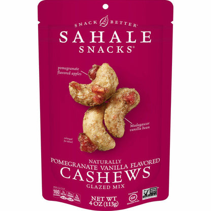 Sahale Snacks Glazed Mix, Pomegranate Vanilla Flavored Cashews
