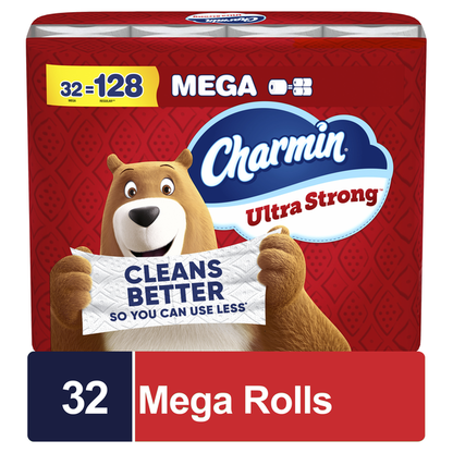 Charmin Ultra Strong Toilet Paper 32 Mega Rolls  DestGlow