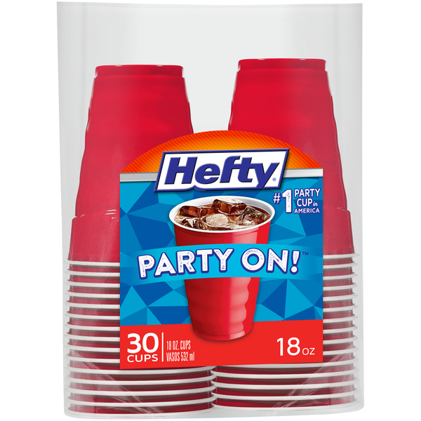 Hefty 18 oz. Red Cups  DestGlow