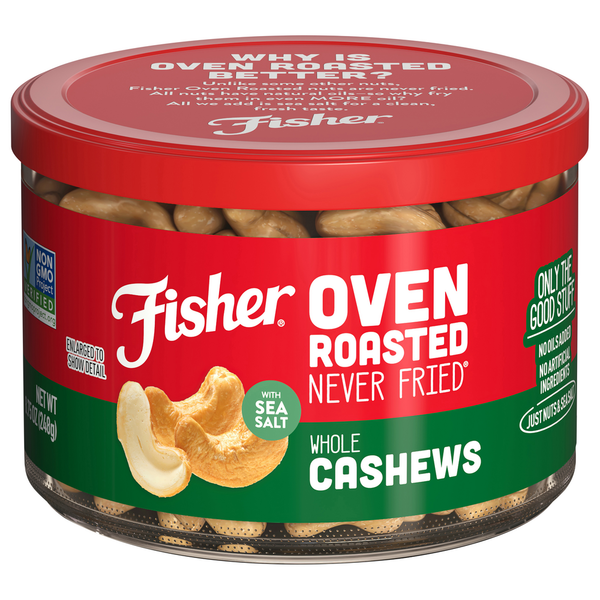 Fisher Cashews, Whole  DestGlow