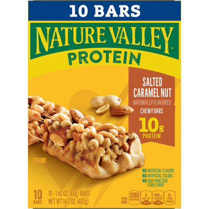 Nature Valley Chewy Protein Salted Caramel Nut Granola Bars