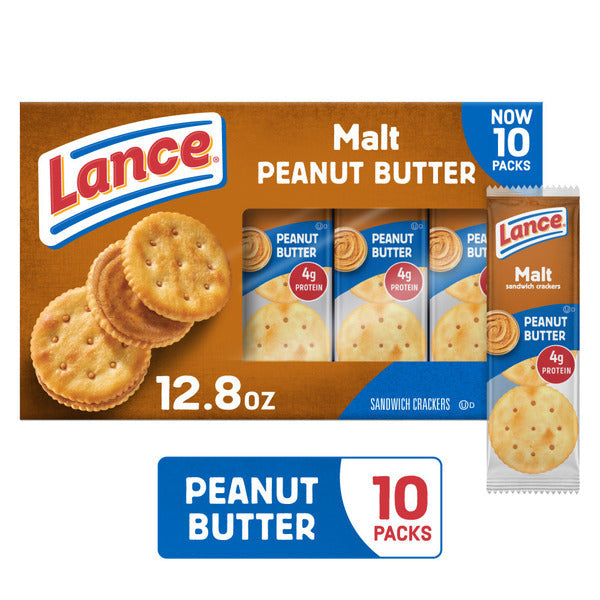 Lance Malt with Peanut Butter Sandwich Crackers  DestGlow