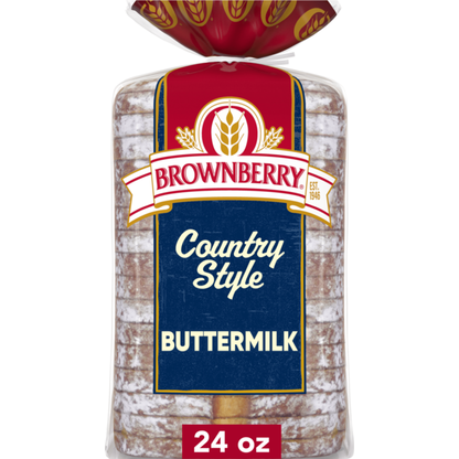 Brownberry Country Style, Buttermilk, Bread, White Bread, 24 oz  DestGlow