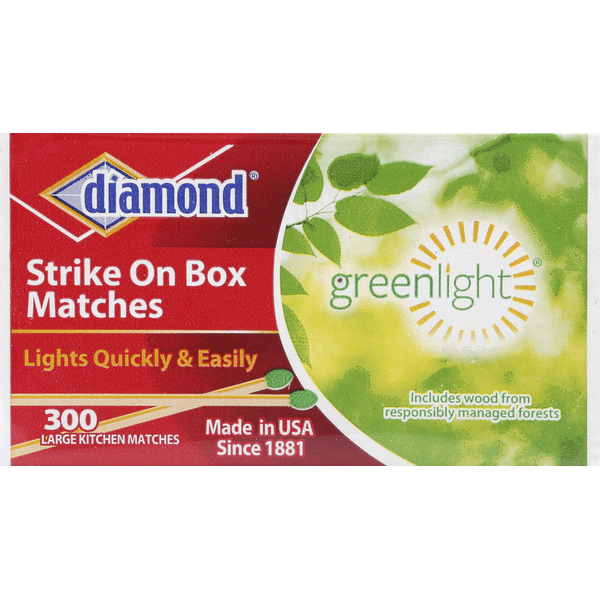 Diamond Matches, Strike On Box, Kitchen, Large  DestGlow