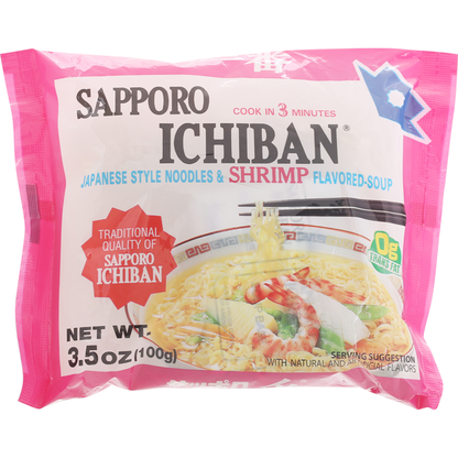 Sapporo Japanese Style Noodles &amp; Shrimp Flavored-Soup