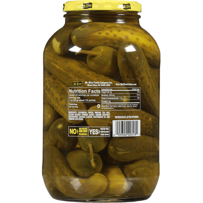 Mt. Olive Pickles, Kosher Baby Dills, Jumbo