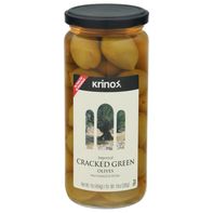 Krinos Olives, Cracked Green, Imported️  DestGlow