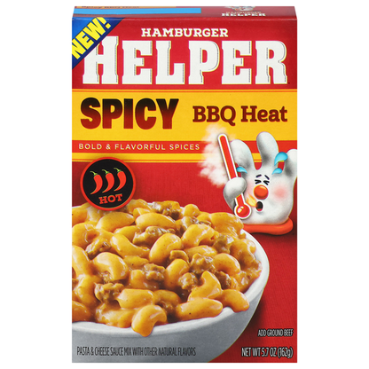 Hamburger Helper Hot Spicy BBQ Heat Pasta &amp; Cheese Sauce Mix