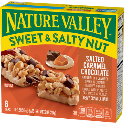 Nature Valley Salted Caramel Chocolate Sweet and Salty Granola Bars