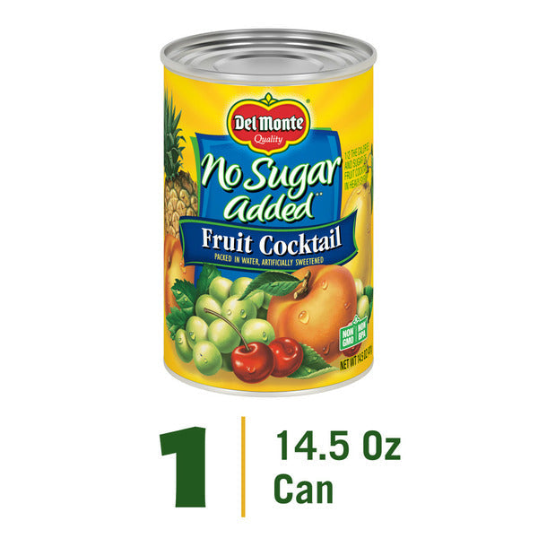 Del Monte No Sugar Added Fruit Cocktail Packed in Water  DestGlow