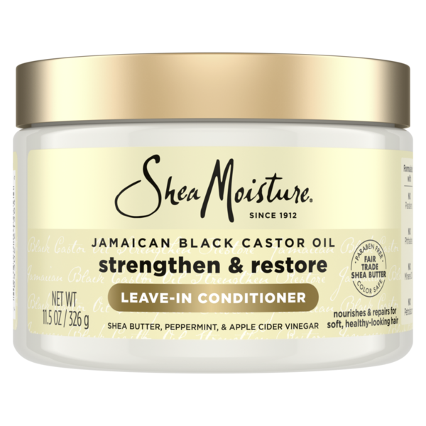 SheaMoisture Leave In Conditioner 100% Pure Jamaican Black Castor Oil  DestGlow